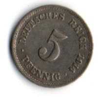 Alman İmparatorluğu 5 Pfennig 1914 (Mp1644)