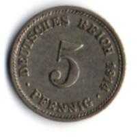 Alman İmparatorluğu 5 Pfennig 1914 (Mp1646)