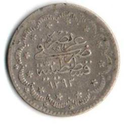 Osmanlı İmparatorluğu II.Abdülhamid 1293/16 İstanbul 5 Kuruş Gümüş (Om0020)