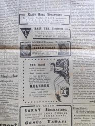 Cumhuriyet Gazetesi - 26 Eylül 1946 - Anlaşılmaz Bir Ferahlık Yazan Nadir Nadi Köşe Yazısı - Yeni Yıl Bütçesi - Maliye Bakanı Halid Nazmi Keşmir Makamında Fotoğraf- Stalin'in Demeci - Eski İngiliz Demeci Sir George Clark Dün İstanbul'a Geldi - Yunanistan'da Dahili Harp Sahası Genişledi - Vardar Vadisinde Dört Bin Kişi Çarpışıyor - Dil Bayramı Bugün Bütün Halkevlerinde Törenle Yapılacak - İran'da İsyan Geniş Bir Mahiyet Aldı - Boğazlar Üzerinde Rus Talepleri - Yerli Mallar Pazarları - Dil Bayramında Yapılacak Küçük İşlere Dair Yazan Ahmed Halil - Raşid Rıza Tiyatrosu Üvey Baba Yeşilköy Park Gazinosunda - Yemek Futbol Kupasını Bira Fabrikası Kazandı - Hamiyet Yüceses ve Suzan Yakar Beşiktaş Bahçesinde - Yavuz Sultan Selim Ağlıyor Yazan Feridun Fazıl Tülbentçi Yazı Dizisi - Siyasi İcmal Güven Buhranı Yazan Ömer Rıza Doğrul Köşe Yazısı - Sinir Harbi Karşısında Türkiye ve Yunanistan - Müşaare Renkli Karikatür Çizen Cemal Nadir - Bugünkü Radyo Programı - Borsa -  Şehir Tiyatroları Programı