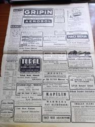 Cumhuriyet Gazetesi - 1 Kasım 1946 - Meclis Açılırken Yazan Nadir Nadi Köşe Yazısı - Meclis Bugün İsmet İnönü'nün Senelik Nutkuyla Açılıyor - Harp Akademisinin 100. Yıldönümü - Şanlı Türk Ordusundan Bir Görünüş - Sağlık Bakanı Doktor Behçet Uz - Mareşal Fevzi Çakmak Demokrat Partiye Mi İltihak Etti - Üniversite Bugün Törenle Açılıyor - İtalya'dan Alınacak Sekiz Vapur - Cemal Nadir Karikatür - Eski Meclis Mebusan Reisi Halil Menteşe'nin Hatıraları Yazı Dizisi - Türk Güreşi Yazan İsmail Habib Sevük - Ankara'daki Yedinci Hafta At Yarışı Koşularının Programı - Yavuz Sultan Selim Ağlıyor Yazan Feridun Fazıl Tülbentçi Yazı Dizisi - Amcabey Ve Bir İcad Çizen Cemal Nadir - Cumhuriyet Kupasını İstanbul Muhteliti Kazandı - Safiye Ayla Hacer Buluş Ve Meşhur Pamukçu Efeler Taksim Kristal Salonunda - Küçük Hikaye Katil Çeviren Hamdi Varoğlu - Bahçe Mimarı Mevlüt Baysal - Ankara'nın En Tanınmış Müessesi Şekerci Hacı Bekir - Gripin - Bugünkü Radyo Programı - Singer Saat Mağazaları - Kapilin