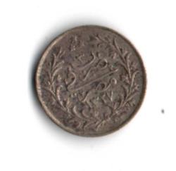 V.Mehmed Reşad 1 Kuruş Mısır Baskısı 1327-3 Gümüş (om0027)
