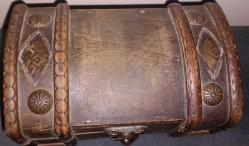 EL YAPIMI AHŞAP TAKI KUTUSU. 16 X 9.5 X 7 CM. KONDİSYON YÜKSEK KOLEKSİYONLUK