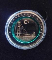 1915 Çanakkale Köprüsü Polimer Gümüş Hatıra Parası