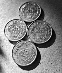 188// 25 Lira (1988) 4 adet fiyatıdır Alüminyum