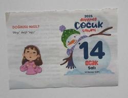 2025 Diyanet Çocuk Takvimi - 14 Ocak 2025