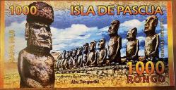 EASTER  İSLAND 1000 RONGO 2011 ÇİL.FANTAZİ KAĞIT  RESİMDEKİ ÜRÜN