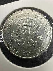 400 Ayar Gümüş USA ABD ½ Dolar , 1968 Kennedy Yarım Doları Darphane işareti 