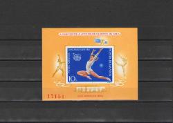 Romanya 1984 - Los Angles 84 Olimpiyatları - Spor   Temalı Numaralı Blok   -  MNH - Damgasız
