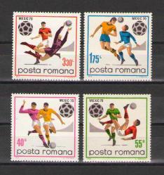Romanya 1970 - Meksika 70 Dünya Futbol Şampiyonası Temalı Seri  - Spor -  MNH - Damgasız
