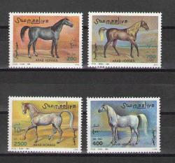 Somali 1996  - Atlar  Temalı Seri - Fauna-  MNH - Damgasız