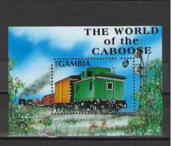 Gambia 1981 - Lokomotifler Temalı Blok (Kat: 8 € ) - Tren- MNH - Damgasız