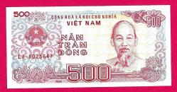 Vietnam Viet Nam 500 Dong, 1988, P-101, UNC (TK 17 511) ÇİL