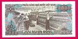Vietnam 2000 Dong 1988 UNC (TK 17 512) ÇİL