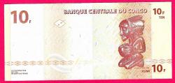 CONGO 10 FRANCS 2003 UNC ÇİL