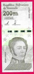 Venezuela 200.000 Bolivares 2020 p112 UNC (TK 17 389) ÇİL