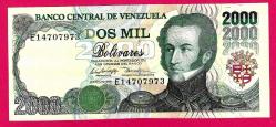 Venezuela 2000 Bolivares 06 August 1998, UNC, P-77c (TK 17 508) ÇİL