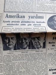 Cumhuriyet Gazetesi - 19 Nisan 1947 - Çarlık Emperyalizmi Tehlikesi Köşe Yazısı - Halk Partisinde Seçim Kanununu Tadil Etme Temayülleri - Churchill'in Rusya'ya Dair Mühim Bir Nutku - Amerikan Yardımı Ayanda Projenin Görüşülmesine Başlandı - Ankara'ya Gelen İngiliz Saylavları - Fuat Köprülü Ve Yusuf Kemal Tengirşek Fotoğraf - Muhtar Seçimi - Şevki Koru Amerika'da - Bostonda Bugün Yapılacak Maratonda Müsabakası - İstanbul Belediyesinde Lüks Merakı - Afyon Belediye Seçimi Ve Demokratlar - Adalet Sarayı İçin Müsabaka Açılıyor - Türk Güreşi Kendi Ağzından Kurdderelinin Hayatı Yazanlar İsmailoğlu Habib Sevük - Hamiyet Yüceses Ve Selahattin Pınar Taksim Kristal Salonunda - Milli Kalkınma Partisinin Kongresi Devam Ediyor - Sana Tapıyorum Üsküdar Sunar Sinemasında - Filistin Tehlikesi Yazan Ömer Rıza Doğrul Köşe Yazısı - Adak Yazan Kemal Ragıp Yazı Dizisi - Galatasaray Vefa Takımları Şeref Stadında Karşılaşıyor - Heligoland Adası Havaya Uçuruldu - Bugünkü Radyo Programı - Bulmaca