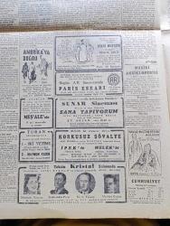 Cumhuriyet Gazetesi - 19 Nisan 1947 - Çarlık Emperyalizmi Tehlikesi Köşe Yazısı - Halk Partisinde Seçim Kanununu Tadil Etme Temayülleri - Churchill'in Rusya'ya Dair Mühim Bir Nutku - Amerikan Yardımı Ayanda Projenin Görüşülmesine Başlandı - Ankara'ya Gelen İngiliz Saylavları - Fuat Köprülü Ve Yusuf Kemal Tengirşek Fotoğraf - Muhtar Seçimi - Şevki Koru Amerika'da - Bostonda Bugün Yapılacak Maratonda Müsabakası - İstanbul Belediyesinde Lüks Merakı - Afyon Belediye Seçimi Ve Demokratlar - Adalet Sarayı İçin Müsabaka Açılıyor - Türk Güreşi Kendi Ağzından Kurdderelinin Hayatı Yazanlar İsmailoğlu Habib Sevük - Hamiyet Yüceses Ve Selahattin Pınar Taksim Kristal Salonunda - Milli Kalkınma Partisinin Kongresi Devam Ediyor - Sana Tapıyorum Üsküdar Sunar Sinemasında - Filistin Tehlikesi Yazan Ömer Rıza Doğrul Köşe Yazısı - Adak Yazan Kemal Ragıp Yazı Dizisi - Galatasaray Vefa Takımları Şeref Stadında Karşılaşıyor - Heligoland Adası Havaya Uçuruldu - Bugünkü Radyo Programı - Bulmaca