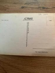 Tarık Tarcan resimli kartpostal 17x11 cm ebatında