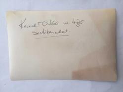 DİSK GENEL BAŞKANI KEMAL TÜRKLER'İN ORİJİNAL FOTOĞRAFI - 18 x 12 cm EBADINDA - KEMAL TÜRKLER DİĞER SENDİKACILARLA TOPLANTI YAPARKEN