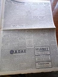 Cumhuriyet Gazetesi - 14 Mayıs 1947 - Amerikan Yardımı Hakkındaki Anlaşma - Dışişleri Bakanı Hasan Saka İle Amerika Büyükelçisi  Wilson Arasında Ankara'da Müzakerelere Başlanıyor - Cumhurbaşkanı İsmet İnönü Gece İstanbul'a Avdet Etti - Yunan Çeteleri Türk Köylerine Saldırdılar - Karabük'te Yapılan Cami İnşaatında Yolsuzluklar - Dublindeki Boks Şampiyonası - Tüy Siklet Vural Fransız Boksörünü Yendi - Hasan Ali Yücel Davası Fotoğraf - Filistin'e Gidecek Heyet - Türk Güreşi Yazan İsmail Habib Sevük Yazı Dizisi - Van Gölünde İşleyecek Gemi Hazırlandı - Adak Yazan Kemal Ragıp Yazı Dizisi - Arap Davasına Muzaheret Yazan Ömer Rıza Doğrul Köşe Yazısı -  Fransız Tiyatrosu Münasebetiyle Yazan Burhan Felek - Kadıköylüler Gecesi Suzan Yakar Mustafa Çağlar Ve Semiha Coşar Kadıköy Opera Sinemasında - Günahkar Kadın Filmi Çemberlitaş Sinemasında - Gripin - General Electric - Underwood Yazı Ve Hesap Makineleri - Bugünkü Radyo Programı - Bulmaca - Türkiye İş Bankası - Gargara Damlası Septol