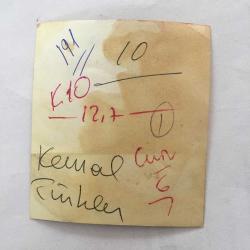 DİSK GENEL BAŞKANI KEMAL TÜRKLER'İN ORİJİNAL FOTOĞRAFI - 7,5 x 6,5 cm EBADINDA