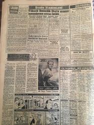 YENİ SABAH GAZETESİ 11 OCAK 1958 YIL :20 SAYI :6773---Batı Trakya da kanlı hadiseler cereyan etti ---Bir kahvede sarmaş dolaş 600 çocuk bulundu ---Meclis de yeni iç tüzüğe göre tartışmalı bir oturum yapıldı ---İngiltere Kıbrıs la ilgili teminatını yeniledi ---Dewer i Yeşilköy de uyandıramadılar --Bir akıl hastası bütün mahalleyi alt üst etti ---Döviz kaçakçısı  memurlar ve iş adamları  tevkif edildi ---Bir genç asansörle kapı arasında ezildi ---İstanbul Rehberi ---Bazı pastaneler sinema locaları ile rekabete başladı --Sinema Bu Haftada ki Filmler :Çılgın Kaatil ,Terkedilen Sevgili ,Bükülmeyen Bilek---Recep siz Beşiktaş K.Paşa yı yenebilir --Fenerbahçe Galatasaray ı 65-64 mağlup etti --Fenerbahçe kamptan vazgeçti ---Kıbrıs mevzuunda hiç bir toplantıya izin verilemeyecek --