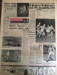 YENİ SABAH GAZETESİ 11 OCAK 1958 YIL :20 SAYI :6773---Batı Trakya da kanlı hadiseler cereyan etti ---Bir kahvede sarmaş dolaş 600 çocuk bulundu ---Meclis de yeni iç tüzüğe göre tartışmalı bir oturum yapıldı ---İngiltere Kıbrıs la ilgili teminatını yeniledi ---Dewer i Yeşilköy de uyandıramadılar --Bir akıl hastası bütün mahalleyi alt üst etti ---Döviz kaçakçısı  memurlar ve iş adamları  tevkif edildi ---Bir genç asansörle kapı arasında ezildi ---İstanbul Rehberi ---Bazı pastaneler sinema locaları ile rekabete başladı --Sinema Bu Haftada ki Filmler :Çılgın Kaatil ,Terkedilen Sevgili ,Bükülmeyen Bilek---Recep siz Beşiktaş K.Paşa yı yenebilir --Fenerbahçe Galatasaray ı 65-64 mağlup etti --Fenerbahçe kamptan vazgeçti ---Kıbrıs mevzuunda hiç bir toplantıya izin verilemeyecek --