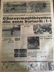YENİ SABAH GAZETESİ 6 OCAK 1958 YIL :20 SAYI :6768---Kıbrıs la ilgili görüşmelere şehrimizde devam ediliyor ---Bir İstanbullu Ford yakın mirasçısıyım diyor --B.Trakya da yapılan zulüm infial yarattı ---Mac Millanın  teklifini Rusya sert karşıladı --Bir Türk Bankası Ayda Şube Alacak --Y.Ticaret mezunları  yeni  haklar kazanıyor ---Subay evleri tahsisatı bir misli daha arttırıldı --Zina yaparken yakalandılar --İETT İşletmelerinin tevsii için bir program hazırlandı ---İstanbul Rehberi ---Ankara yapılan  CMP İdare Heyeti çalışmaları sona erdi ---Adana ,Mersin ,Ceyhan 36.Kurtuluş Yıldönümleri ---Callas ın skandalı  genç bir sopranoyu meşhur etti ---Fenerbahçe nin baskılı ve güzel oyunu karşısında  :Galatasaray mağlubiyetten dün şansı kurtardı :1-1--İspanya Milli Maçı İstanbul da ---Soyunma odalarında üzüntülü ve sevinç  Fenerbahçeliler Galatasaraylılar  konuşulmadı  neticeden memnun --30 Parazit satıcı cezalandırıldı ---
