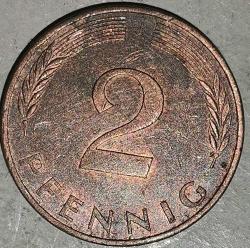 ALMANYA 1977 J   2 PFENNIG
