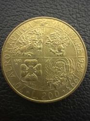 İtalya 200 Liret 1993 Hatıra Askeri Havacılığın 70. Yılı