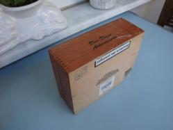 ( Sürgülü Kapaklı ) BÜYÜK BOY AHŞAP PURO KUTUSU - Made DOMINICAN REPUBLIC - KOLEKSİYONLUK AHŞAP KUTU