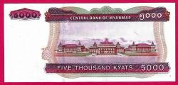 Myanmar 5000 Kyats 2015, UNC, P-83 (TK 17 494) ÇİL