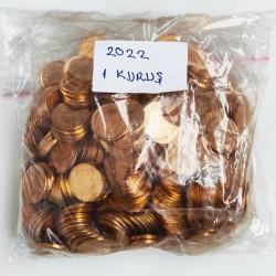 2022 Yılı 1 Kuruş Darphane Poşetinde 400 Adet Çill