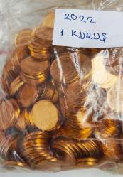 2022 Yılı 1 Kuruş Darphane Poşetinde 400 Adet Çill