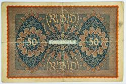 Almanya Asırlık Banknot 50 Mark ((1919)) Berlin