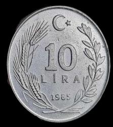 1985 10 Lira Çil Aliminyum