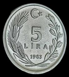 1983 5 Lira Çil Aliminyum