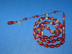 **(58)** MURAT US YAPIMI İMAMESİ GÜMÜŞ İŞÇİLİKLİ HARİKA BİR SIKMA TESBİH