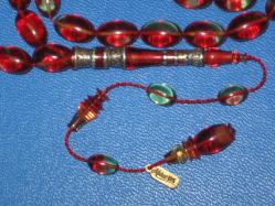 **(58)** MURAT US YAPIMI İMAMESİ GÜMÜŞ İŞÇİLİKLİ HARİKA BİR SIKMA TESBİH