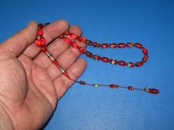 **(58)** MURAT US YAPIMI İMAMESİ GÜMÜŞ İŞÇİLİKLİ HARİKA BİR SIKMA TESBİH