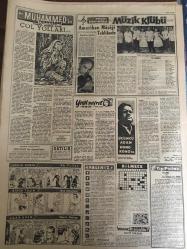 YENİ SABAH GAZETESİ 6 MART 1959 YIL :21 SAYI :7187---B.Amerika ile pakt imzaladık : İran ve Pakistan ayrı ayrı imzaladıkları anlaşmaya  göre bir talep vukuunda Amerika 3 Devlete  kuvvet gönderecek --Kemal Aygün Belediyeye Halkın Yardımını Bekliyor ---F.Küçük Grivas ın Kıbrıs a dönmesine muhalifiz dedi ---İsmet Eriç müebbet hapse mahkum  oldu ---Türk gemicisi ve Yugoslav sevgilisi serbest bırakıldı ---Yozgat da zengin maden damarları ---Küçük himmetler :Siyavuşgil --Bankalar kredi vermeye başladı ---İstanbul Rehberi ---Krutçef ,Berlin in birleştirilmesi için verdiği mühleti uzatıyor ---Kollektif iş akdi mevzuunda işçiler de bir tasarı hazırlandı ---Fenerbahçe ,Moda yı 54-51 mağlup etti ---Beşiktaş Kampa Recep siz girdi ---Genç Milli Takıma 17 Futbolcu Seçildi ---Güreşçilerimiz bugün gidiyor --Yıldız Akşam Teknik Okulu Dün Açıldı --Karadeniz tütün piyasası açılıyor --