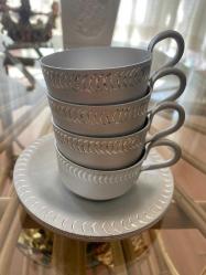 Antika alüminyum fincan takımı