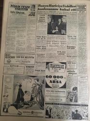 YENİ SABAH GAZETESİ 3 MART 1959 YIL :21 SAYI :7184---İnönü dün Menderes i evinde ziyaret etti : İki lider beraber  yemek yediler ve uzun müddet görüştüler ---Belediye Meclisinde Dünkü Zam Yağmuru ---F.Küçük ve Makarios  Vali Foot la görüştü --İstanbul Nüfusunun yarısı sıhhi olmayan meskenlerde  yaşıyor ---Bir çok memur dün zamlı maaş alamadı ---Gnl Kasım ,Irak yakında büyük bir  inkılaba sahne olacak diyor ---Yaraladığı  adamı ameliyathane de ölümle  tehdit etti ---Ankara da korkunç bir cinayet işlendi --Saat kaçakçılığı :Siyavuşgil --İstanbul Rehberi ---Rusya Hariciye  Vekilleri Konferansını Kabul Etti --Trafik sigortası değişiyor ---Karşıyaka Ergun a 40.000 lira teklif etti --Galatasaray ve Fenerbahçe  rakiplerini yendiler --Milli güreşçilerimiz dün tavla yüzünden döğüştü --Milli lig takımları  gelecek yıl mahalli lige katılmayacak ---Karagümrük ile Vefa Ankara ya gidiyor --Londra da ki yaralılar  iyileşiyor --Kıbrıs anlaşması  yarın müzakere edilecek --Bir topçu uçağı düştü ---