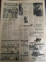 YENİ SABAH GAZETESİ 3 MART 1959 YIL :21 SAYI :7184---İnönü dün Menderes i evinde ziyaret etti : İki lider beraber  yemek yediler ve uzun müddet görüştüler ---Belediye Meclisinde Dünkü Zam Yağmuru ---F.Küçük ve Makarios  Vali Foot la görüştü --İstanbul Nüfusunun yarısı sıhhi olmayan meskenlerde  yaşıyor ---Bir çok memur dün zamlı maaş alamadı ---Gnl Kasım ,Irak yakında büyük bir  inkılaba sahne olacak diyor ---Yaraladığı  adamı ameliyathane de ölümle  tehdit etti ---Ankara da korkunç bir cinayet işlendi --Saat kaçakçılığı :Siyavuşgil --İstanbul Rehberi ---Rusya Hariciye  Vekilleri Konferansını Kabul Etti --Trafik sigortası değişiyor ---Karşıyaka Ergun a 40.000 lira teklif etti --Galatasaray ve Fenerbahçe  rakiplerini yendiler --Milli güreşçilerimiz dün tavla yüzünden döğüştü --Milli lig takımları  gelecek yıl mahalli lige katılmayacak ---Karagümrük ile Vefa Ankara ya gidiyor --Londra da ki yaralılar  iyileşiyor --Kıbrıs anlaşması  yarın müzakere edilecek --Bir topçu uçağı düştü ---