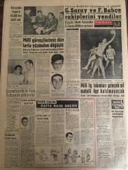 YENİ SABAH GAZETESİ 3 MART 1959 YIL :21 SAYI :7184---İnönü dün Menderes i evinde ziyaret etti : İki lider beraber  yemek yediler ve uzun müddet görüştüler ---Belediye Meclisinde Dünkü Zam Yağmuru ---F.Küçük ve Makarios  Vali Foot la görüştü --İstanbul Nüfusunun yarısı sıhhi olmayan meskenlerde  yaşıyor ---Bir çok memur dün zamlı maaş alamadı ---Gnl Kasım ,Irak yakında büyük bir  inkılaba sahne olacak diyor ---Yaraladığı  adamı ameliyathane de ölümle  tehdit etti ---Ankara da korkunç bir cinayet işlendi --Saat kaçakçılığı :Siyavuşgil --İstanbul Rehberi ---Rusya Hariciye  Vekilleri Konferansını Kabul Etti --Trafik sigortası değişiyor ---Karşıyaka Ergun a 40.000 lira teklif etti --Galatasaray ve Fenerbahçe  rakiplerini yendiler --Milli güreşçilerimiz dün tavla yüzünden döğüştü --Milli lig takımları  gelecek yıl mahalli lige katılmayacak ---Karagümrük ile Vefa Ankara ya gidiyor --Londra da ki yaralılar  iyileşiyor --Kıbrıs anlaşması  yarın müzakere edilecek --Bir topçu uçağı düştü ---