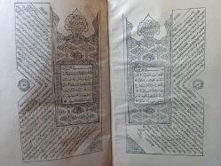 Abdulhamid Han  onaylı mühürlü  Bahriye Matbaası Baskılı Kuran ı kerim ve tefsiri