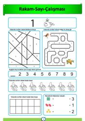Okul Öncesi Sayı-Rakam Çalışmaları Kitabı