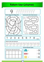 Okul Öncesi Sayı-Rakam Çalışmaları Kitabı